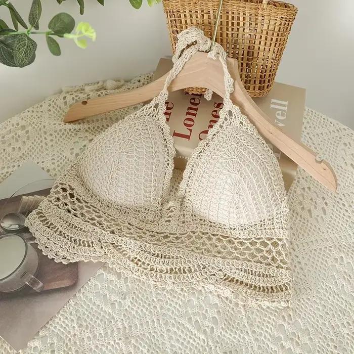 Femme haut sexy Crochet débardeurs femmes Corset Femme réservoirs culture Camisole mode japonaise tr
