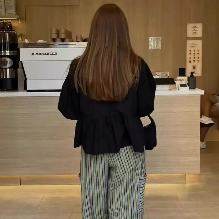 MUJER chemisiers à volants femme manches bouffantes chemises et chemisiers pour femmes blanc noir fr