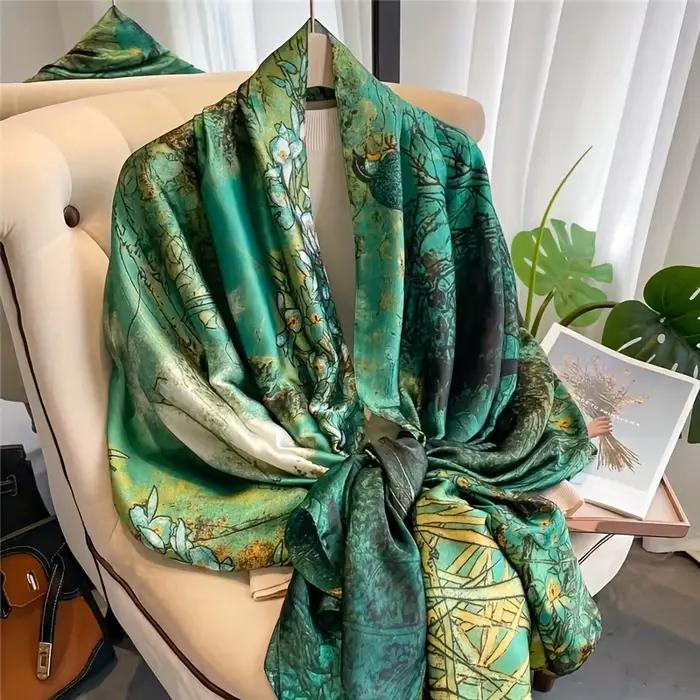 Foulard de Luxe Doux et Lisse pour Femme, Long Châle, Serviette de Plage, 90x180cm