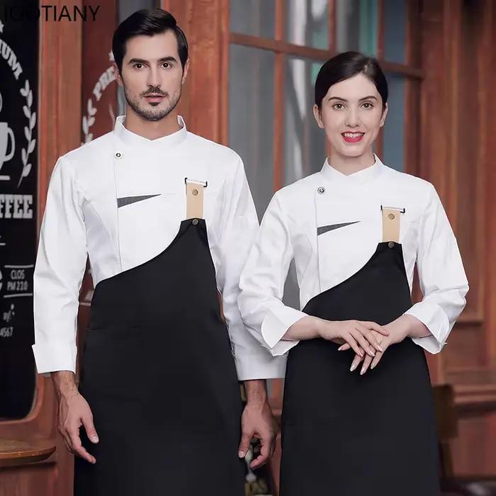 Ensemble de chemise de boulanger haut de gamme, chemise de chef de boulanger, tablier de cuisine arr