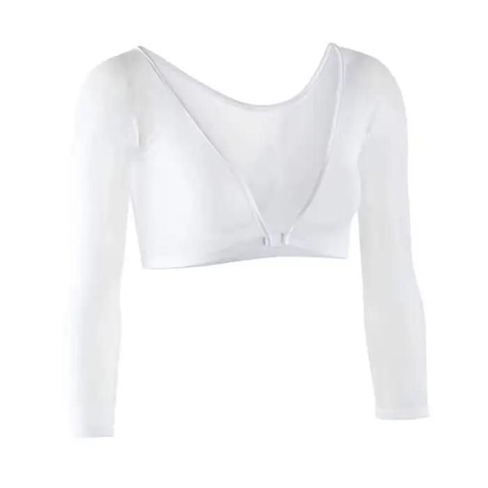 Chemise à manches longues élégante à porter des deux côtés, haut en maille noir et blanc, chemisiers