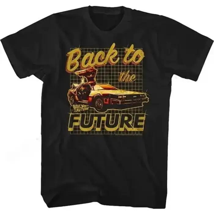 Mode Hip Hop Streetwear à manches courtes t-shirt retour vers le futur t-shirt imprimé graphique fem