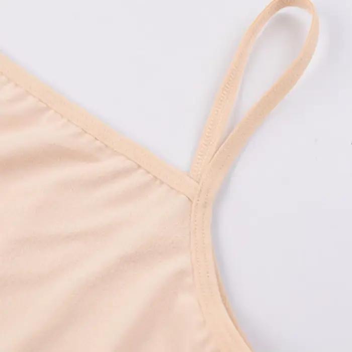 Camisole à bretelles pour femme, haut en fibre unie, chemises émaillées pour femme, gilets pour femm