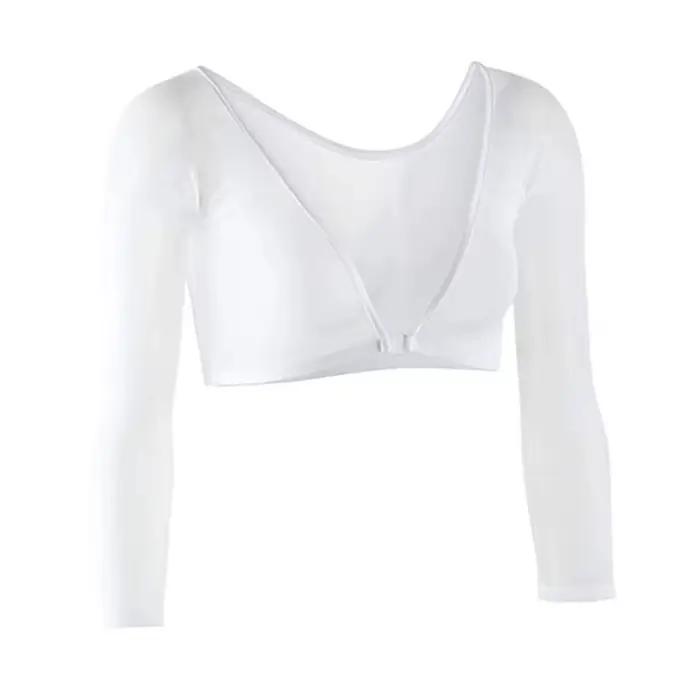 Maillot de corps élégant à manches longues, vêtements des deux côtés, noir et blanc, chemise à bras 
