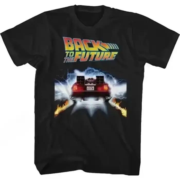 Mode Hip Hop Streetwear à manches courtes t-shirt retour vers le futur t-shirt imprimé graphique fem