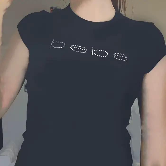 Haut court imprimé lettre biscuits pour femme, t-shirt bébé mignon gothique, vêtements grunge vintag