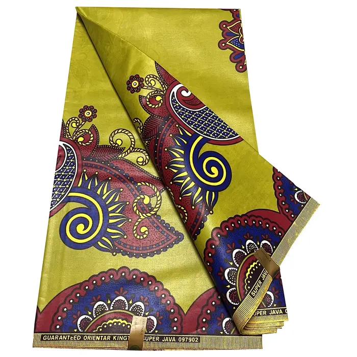 Tissu africain en cire batik pour robe de soirée