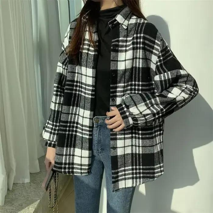 Chemise à carreaux Glutnel pour femme
