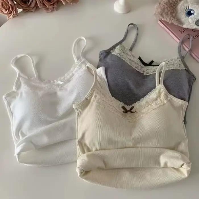 Crop Top en Dentelle pour Femme