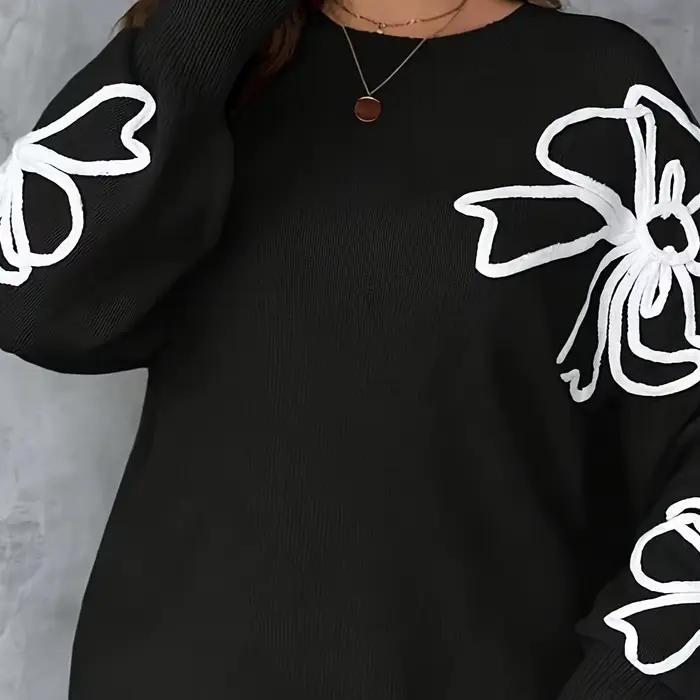 Robe pull en tricot grande taille pour femme