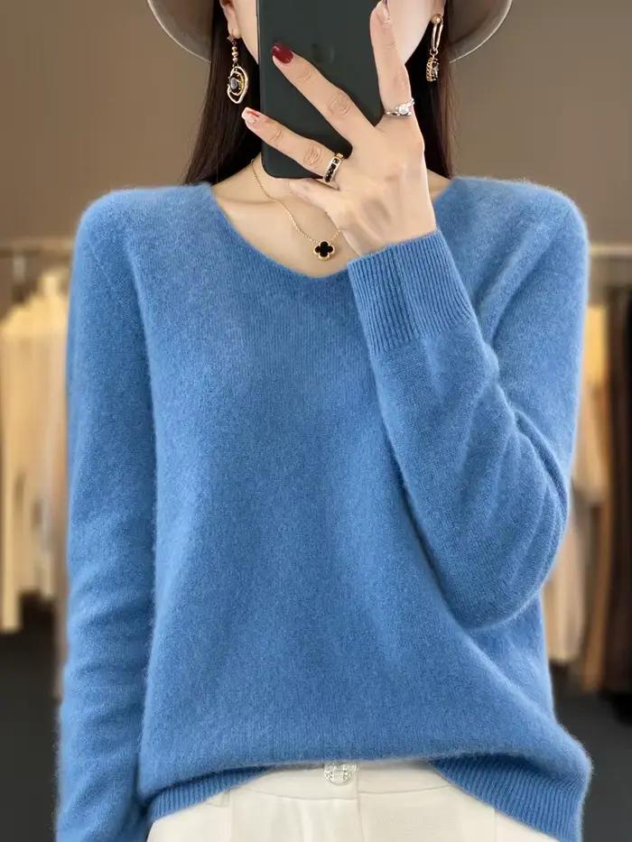 Fashion100 % laine mérinos pull cachemire