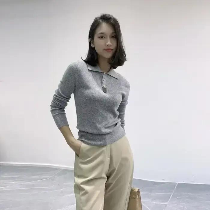 Pull 100% laine à revers pour femmes