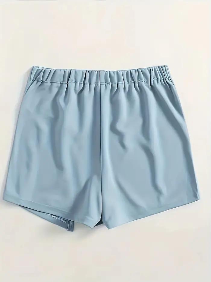 Haut licou élégant pour femme, pantalon court exclusif, polyester et élasthanne, pour femmes matures, élégant et sexy, idéal pour les occasions estivales