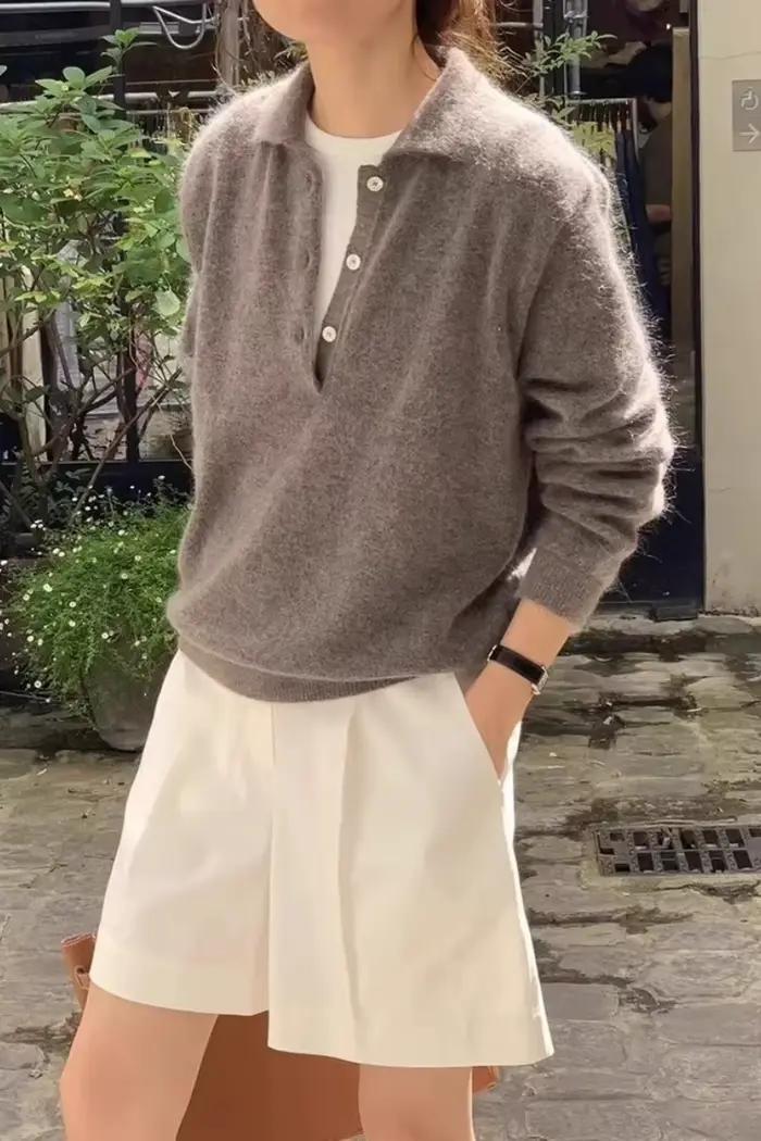Pull en laine mérinos pour femme