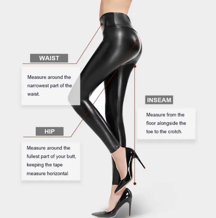 Leggings en similicuir marron