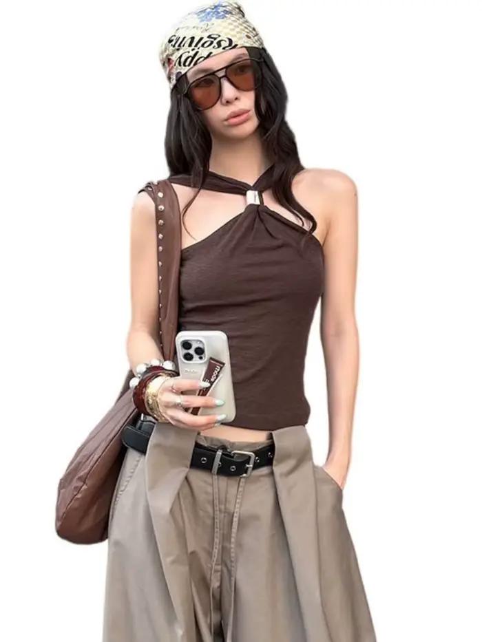 Crop Top Coréen Tendance pour Femme