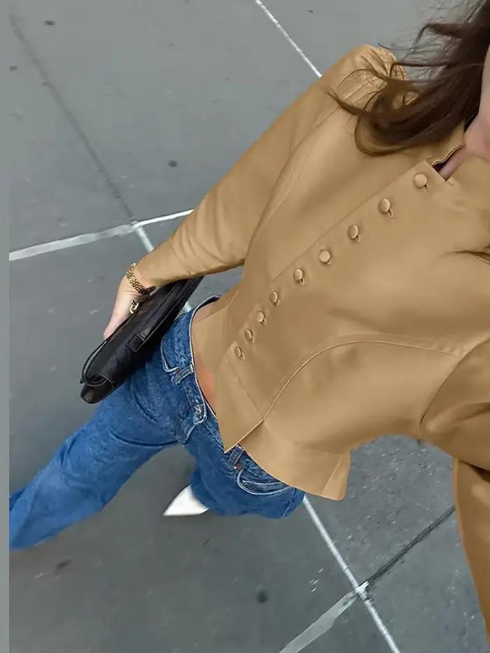 Chemisiers et Blouses Vintage en Satin pour Femmes