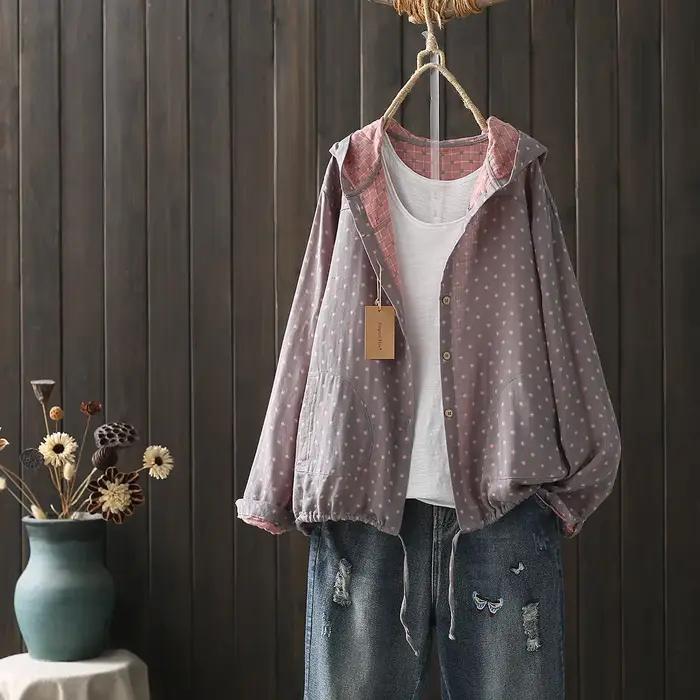 Chemise à Capuche et Manches sulfpour Femme