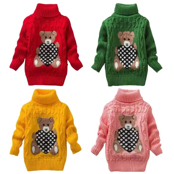 Nouveaux garçons filles chandails garder au chaud pull hiver automne infantile bébé