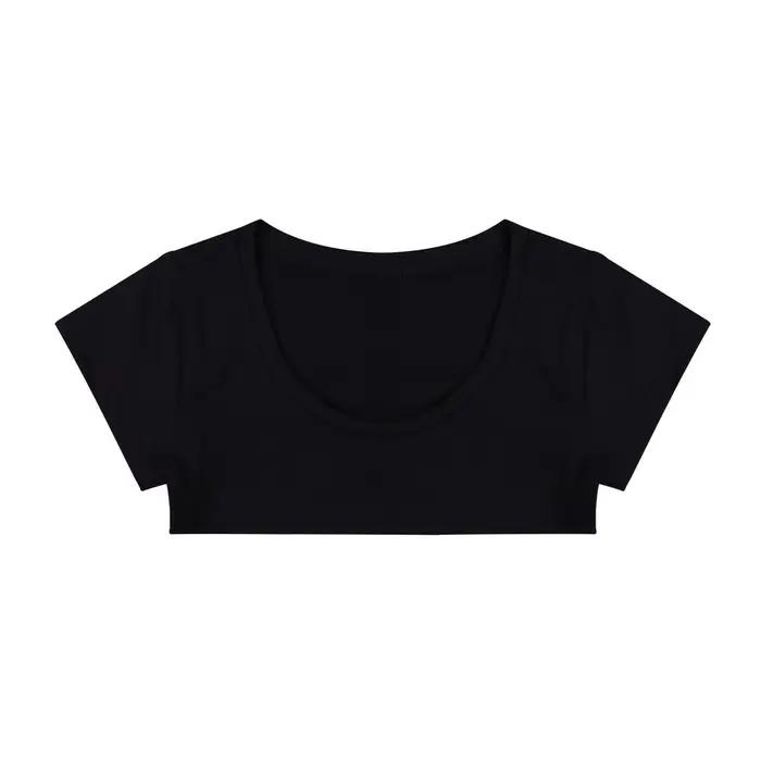 Haut court en coton pour femme style lolita sous-boob tricoter très court été junior confortable élégant pour sorties et fêtes