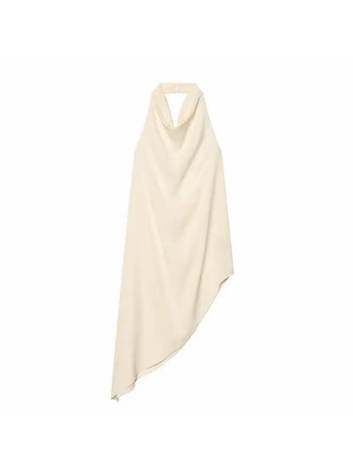 Haut asymétrique élégant en satin pour femme