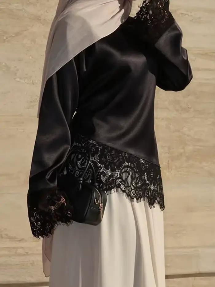 Hauts élégants en satin pour femmes