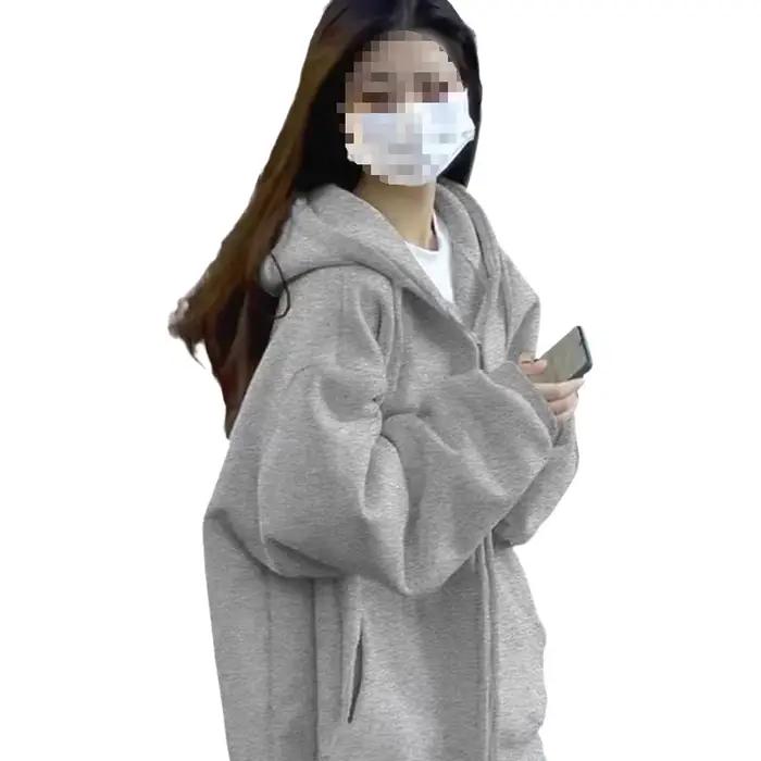 Sweat-shirt à capuche chic et ample pour femme