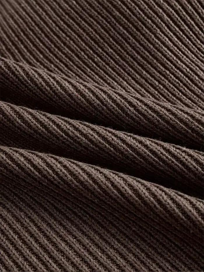 Robe en tricot à col roulé pour femmes
