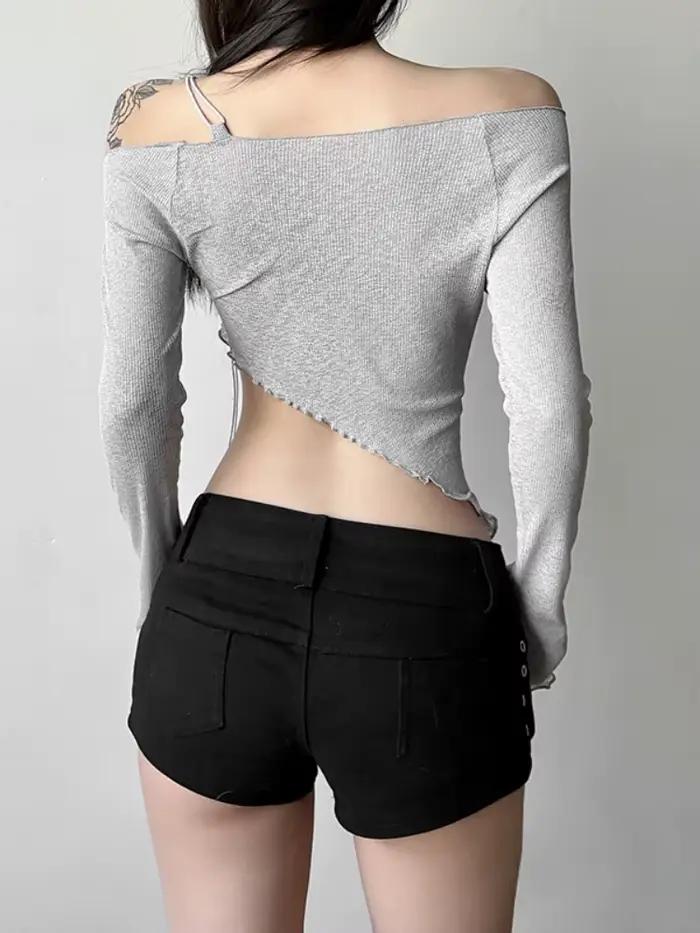 T-shirt asymétrique pour femmes