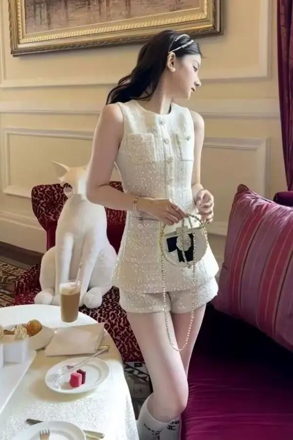 Ensemble de costume d'été de luxe de Style français
