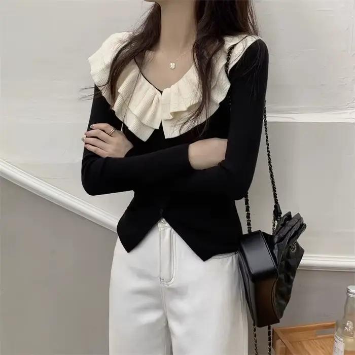 Cardigan en tricot français pour femmes