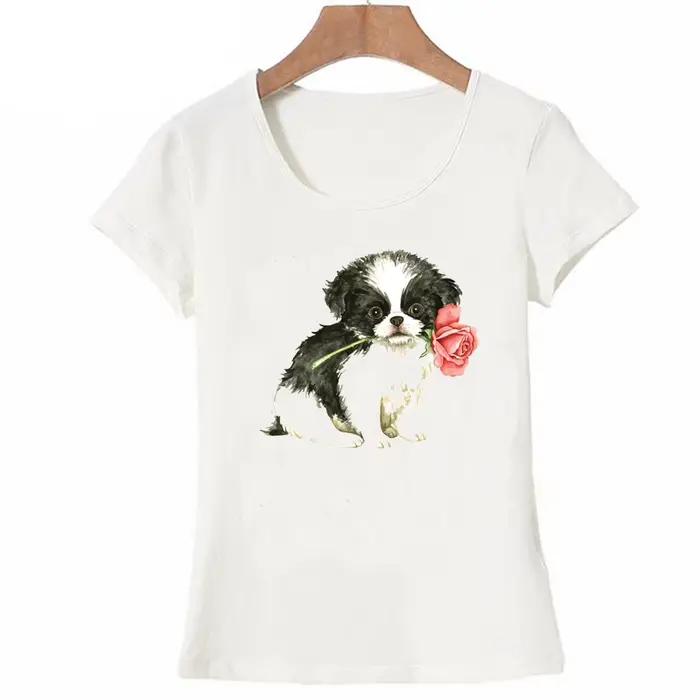 2021 Nouveau Valentine Rose jeune fille T-Shirt D'été Hipster femmes