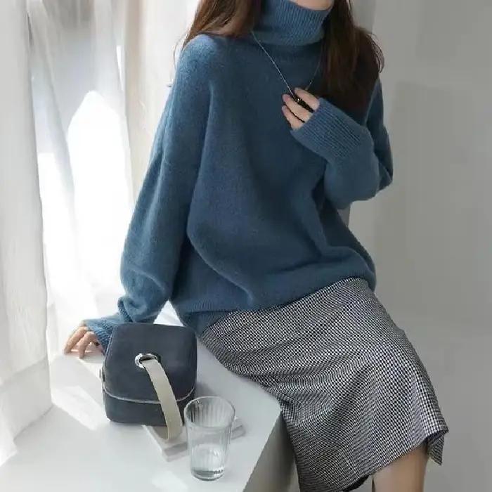 Pull en laine à manches longues pour femmes