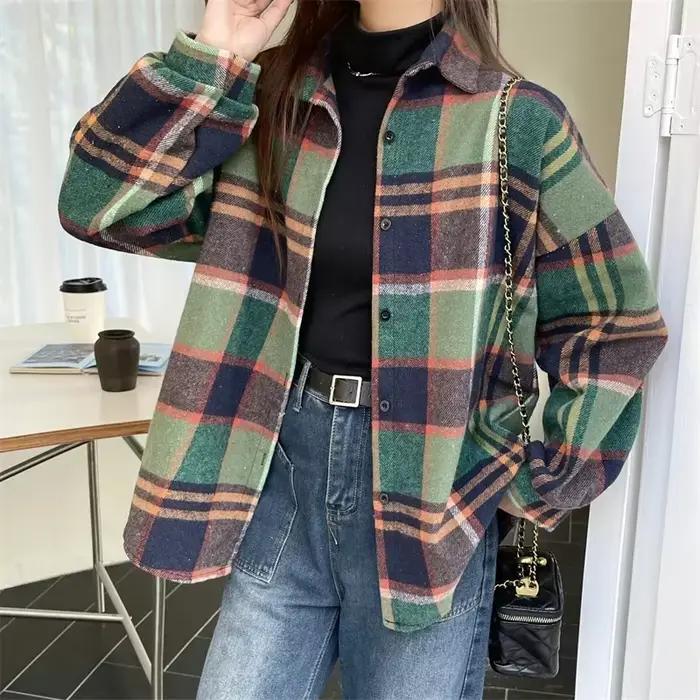 Chemise à carreaux Glutnel pour femme