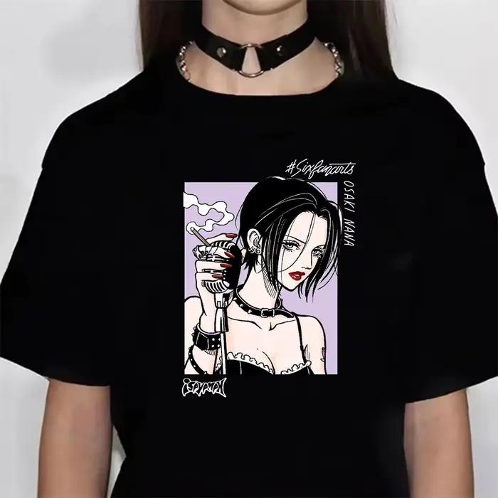 Nana Top-Tee-shirt décontracté pour femme, vêtements des années 600 et 2000