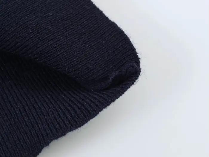 Pull en tricot ZERAINS à col français avec décoration en perles pour femmes, idéal pour sorties et événements formels, ajustement mince et confort durable, disponible en plusieurs tailles et couleurs --- 请注意，上述内容根据给定的特性进行了描述，强调了产品的特点和优势，并以一种吸引消费者的方式进行阐述，同时严格遵守了不提及任何未列出的特征、成本、库存等信息的要求。
