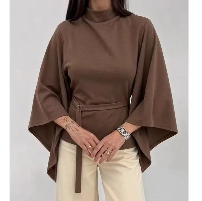 T-shirt élégant en maille de coton mélangé