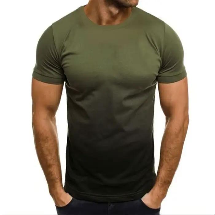 T-shirt de fitness américain à col rond et manches courtes