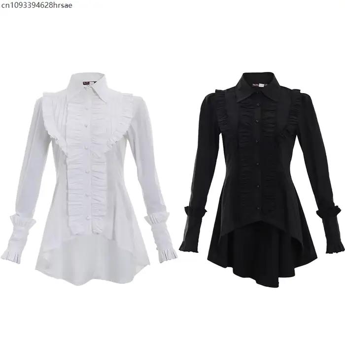 Chemise victorienne, costume plissé