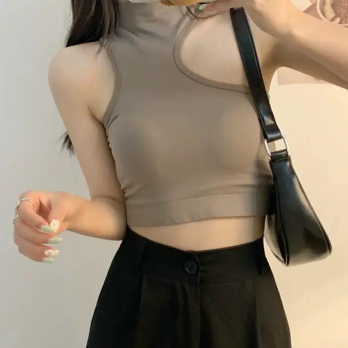 Camisoles dos nu évidées pour femmes