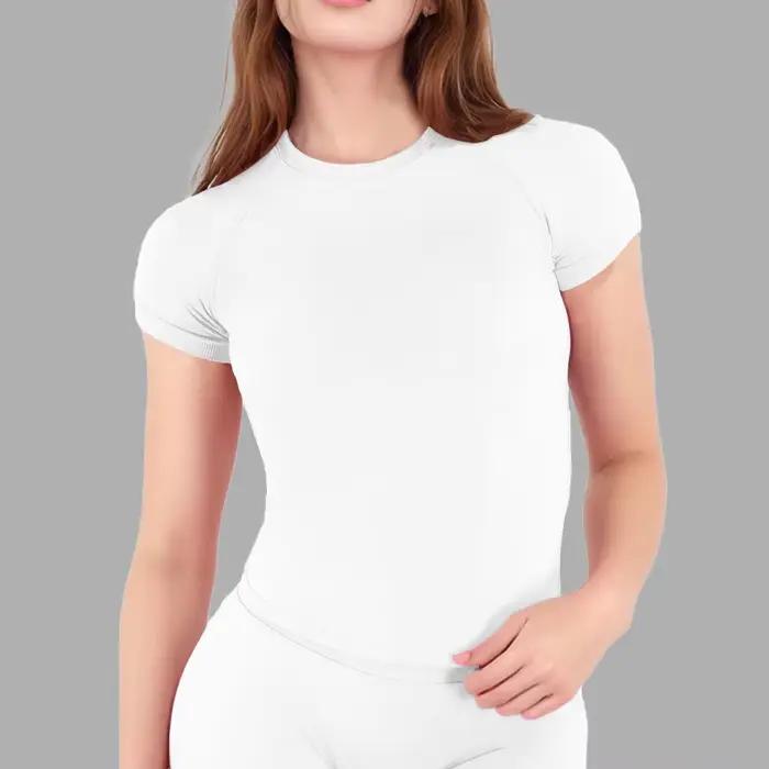 NCLAGEN chemise de Sport femmes Fitness Impact haut à manches courtes gymnastique entraînement Yoga Blouse séchage