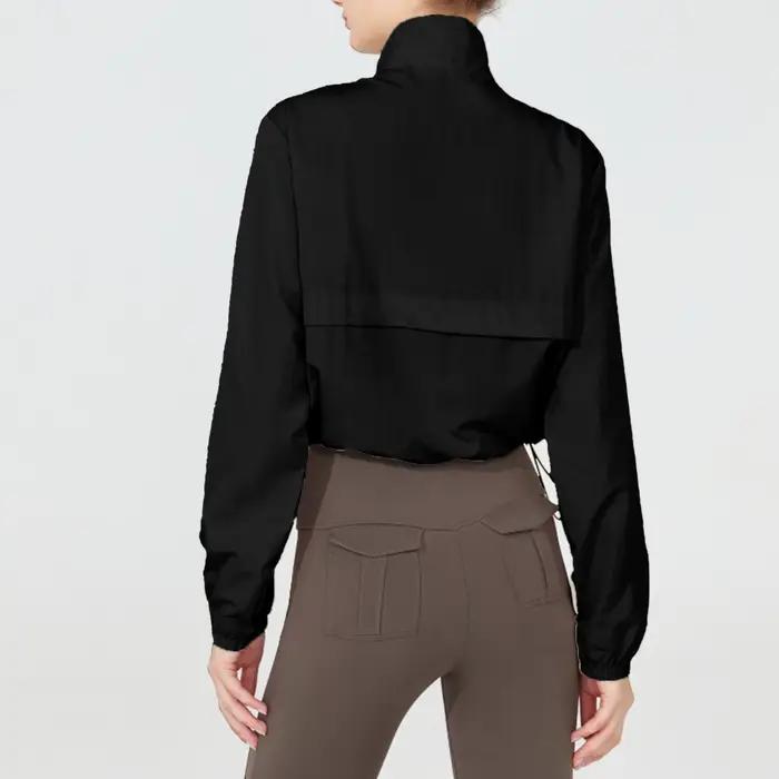 Vestes légères à demi-fermeture éclair pour femmes