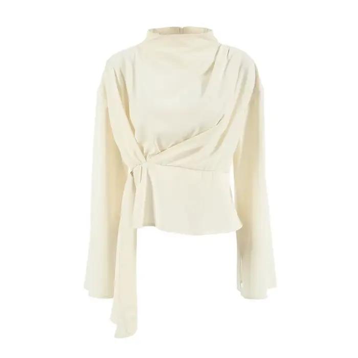 Chemisier en satin pour femme