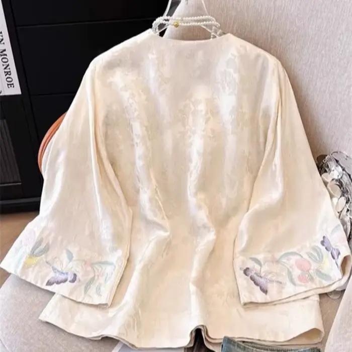 Chemisier femme nouveau Style chinois broderie Tang