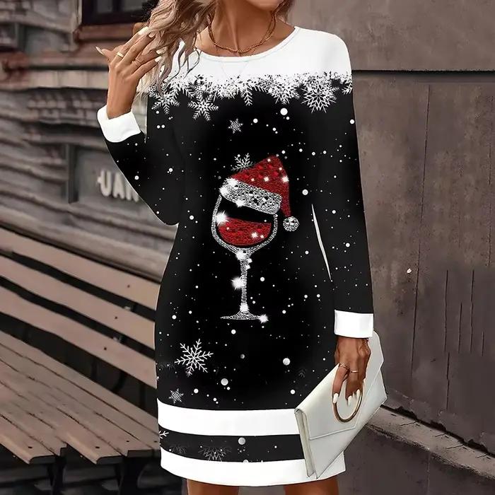 Femmes robe de noël mode décontracté