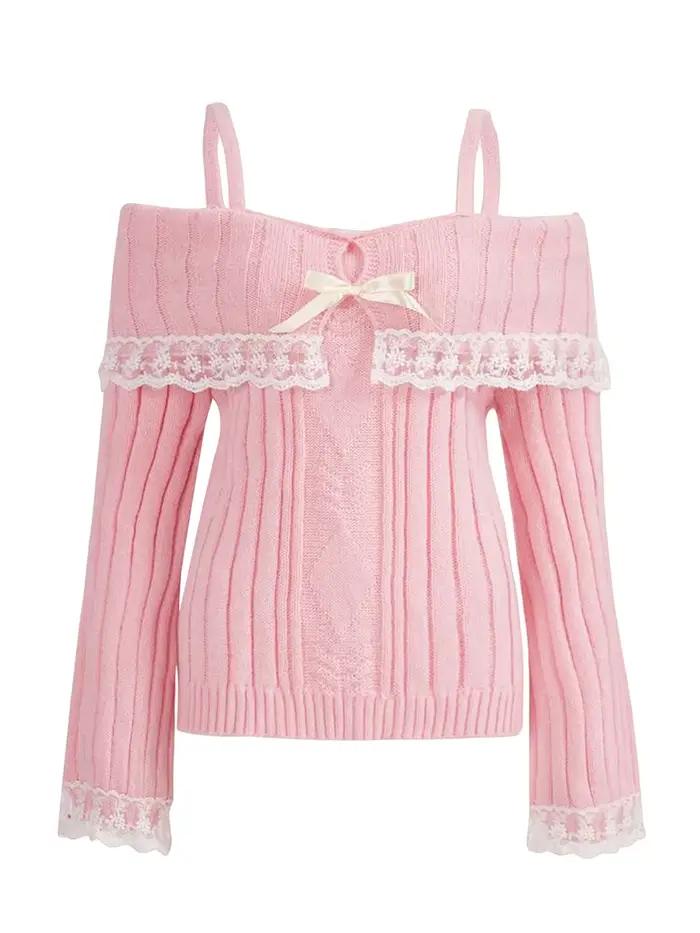 Pulls à épaules dénudées pour femmes