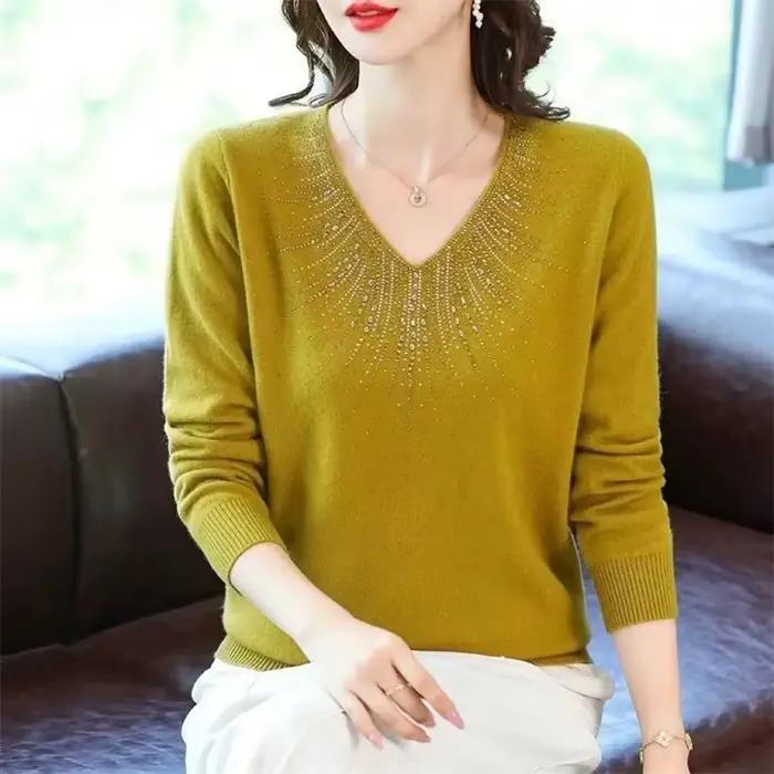 Pull à col roulé en acrylique et coton pour femme, décontracté et élégant, idéal pour les occasions automnales et hivernales