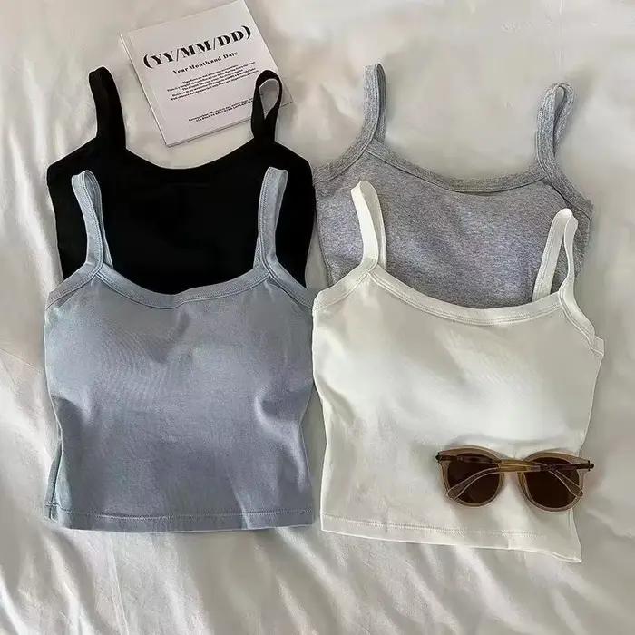 Crop Top Femme Sexy Sans Manches