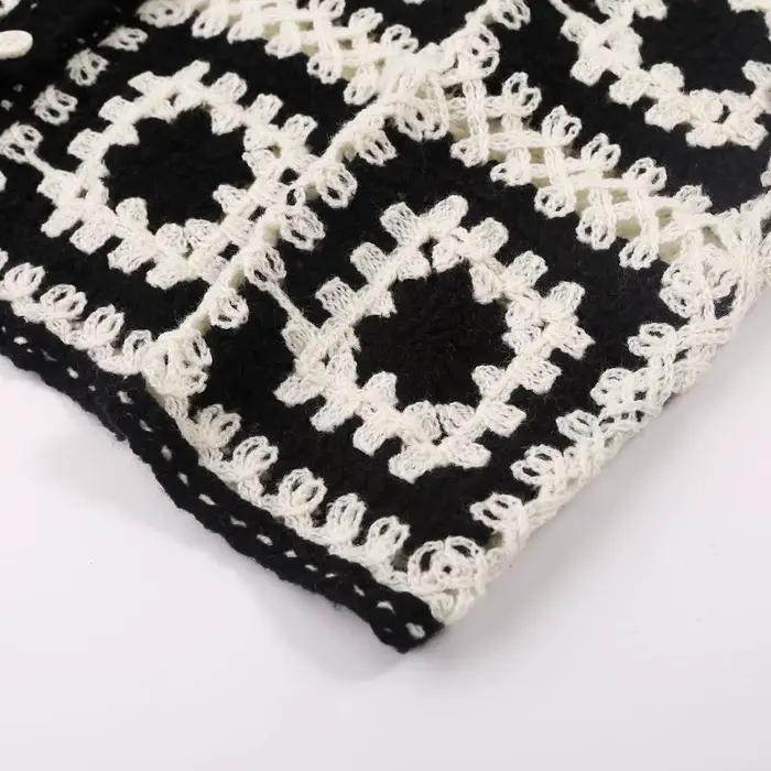 Granny – chemise carrée en Crochet pour femmes