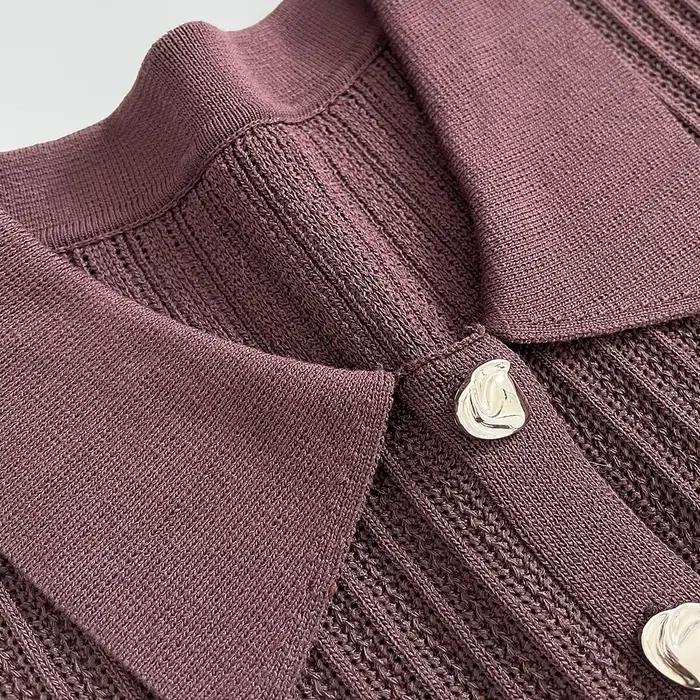 Ensemble 2 pièces en tricot pour femmes